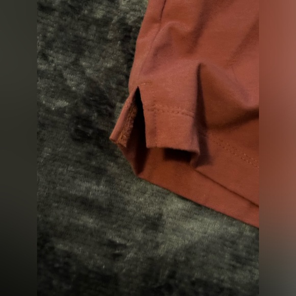 A New Day Crop Top Pomegranate Color Short Sleeve Soft Shirt Size XXL - Picture 7 of 8